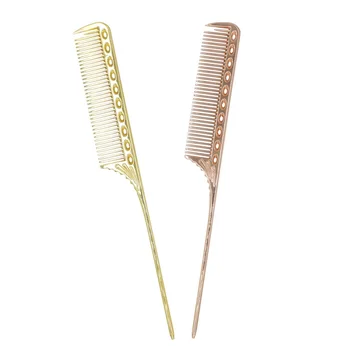 

1 Pcs Anti Static Metal Material Thin Hair Trimmers Combs Tail Hairdresser Tools for Women Teasing Styling Comb To Pick