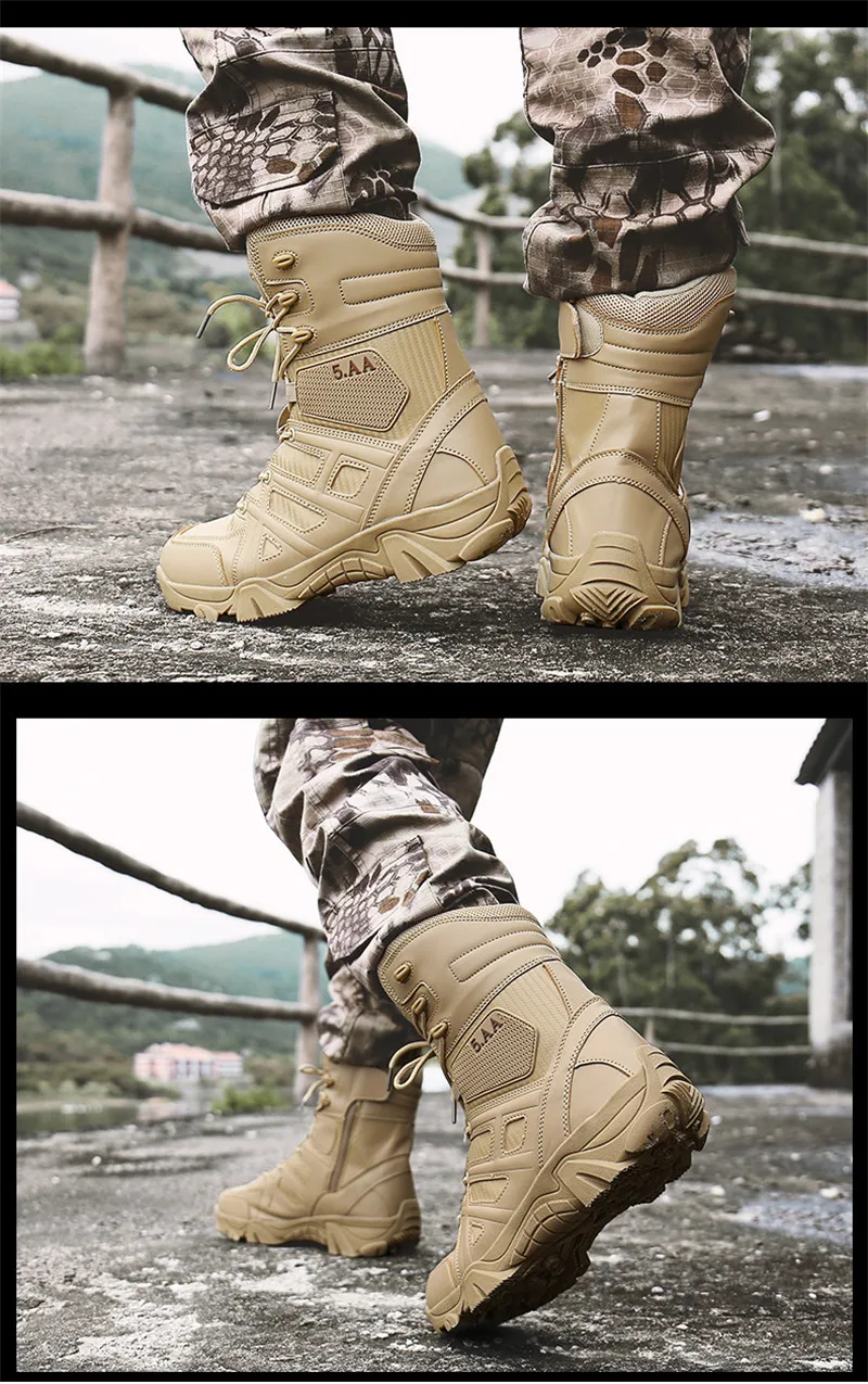 Тактические ботильоны для пустыни; мужская повседневная обувь; армейские сапоги охотничьи ботинки черного цвета; мужские армейские ботинки; Bota Militar KOZLOV