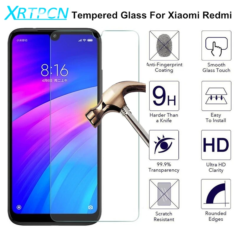 

9H Tempered Glass On For Xiaomi Redmi 7 Note 7 5 5A 6 Pro Redmi 5 Plus 5A 6 6A 7A S2 Screen Protector Film Case Protective Glass