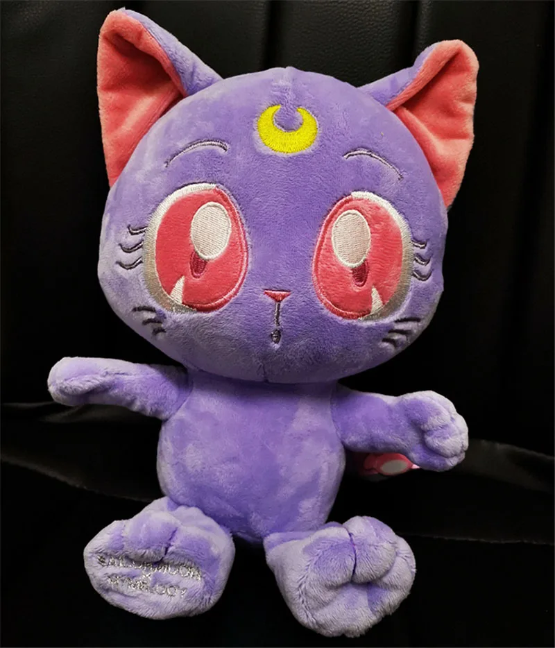 purple 8 дюймов милый Сейлор Мун кошка луна мультфильм плюшевые игрушки Аниме Cos фиолетовый плюшевые животные украшение куклы дети новогодние подарки - Цвет: purple