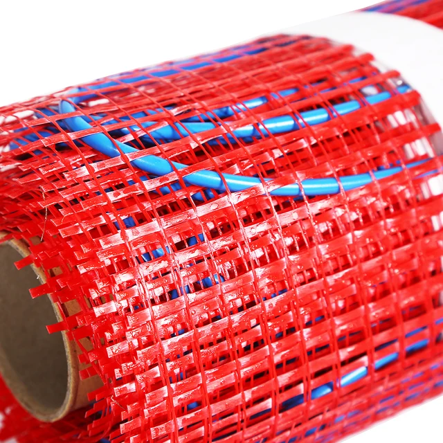 150W/M2ไฟฟ้าเครื่องทำความร้อนใต้พื้นระบบอะไหล่ชุด Pad ทำให้บ้านของคุณเช่น Warm เช่นฤดูใบไม้ผลิมสำหรับกระเบื้องห้องน้ำ 1