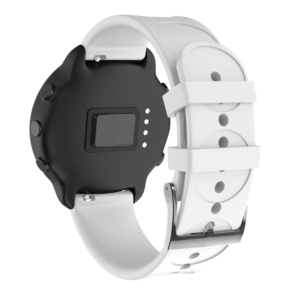 Мягкий силиконовый спортивный ремешок для часов Ремешок для Garmin Vivomove HR Vivoactive 3 Сменный ремень аксессуары для умных часов - Цвет: White