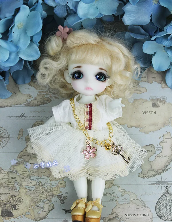 1/8 BJD SD кукла мини-одежда лолита кружевное платье костюм для 1/8 кукольная одежда