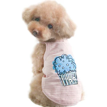 

Cute Cat Vests Shirt Pet Clothing Spring Summer Breathable Vest for Cats Small Dogs Pug Kitten Outfit Chaton Pet Products OO50BX