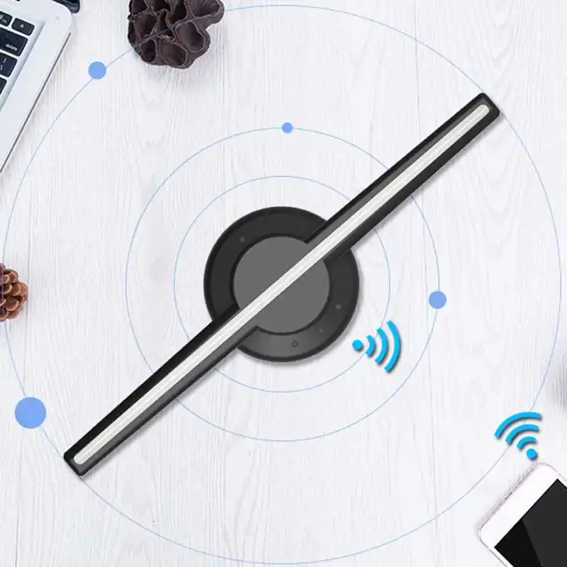 384 Led 高解像度 3d ホログラム広告機 Hd Wifi 携帯アプリ 3d ファンクリエイティブ壁掛けホログラフィックプロジェクション Novelty Lighting Aliexpress