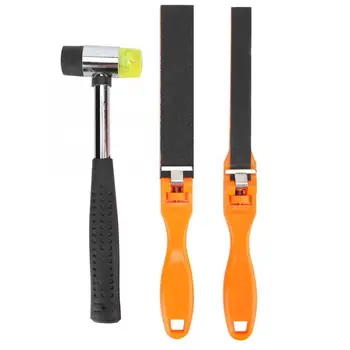 

High Quality 3pcs Sandpaper Ruler Sandpaper Polished Rod Double Faced Hammer Jewelry Polishing Tools Jewelry Tools Set Hand Tool