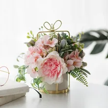 Искусственный Пион Hygrange, гибридный букет, шелковые цветы камелии для свадьбы, дома, вечерние украшения, искусственный цветок