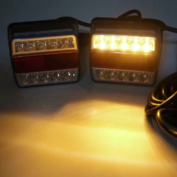 

Parts Replacement IP68 Waterproof ABS 12V 2Pcs Tail Lights Rear Right LED Submersible Trailer Kit
