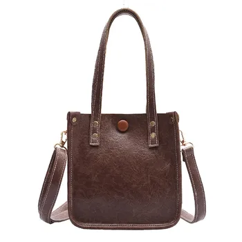 

Ladies Fashion Trend Large Capacity Leather Shoulder Bag Messenger Bag Mobile Phone Bag Pocket Student Bag For Teenage Girls1204