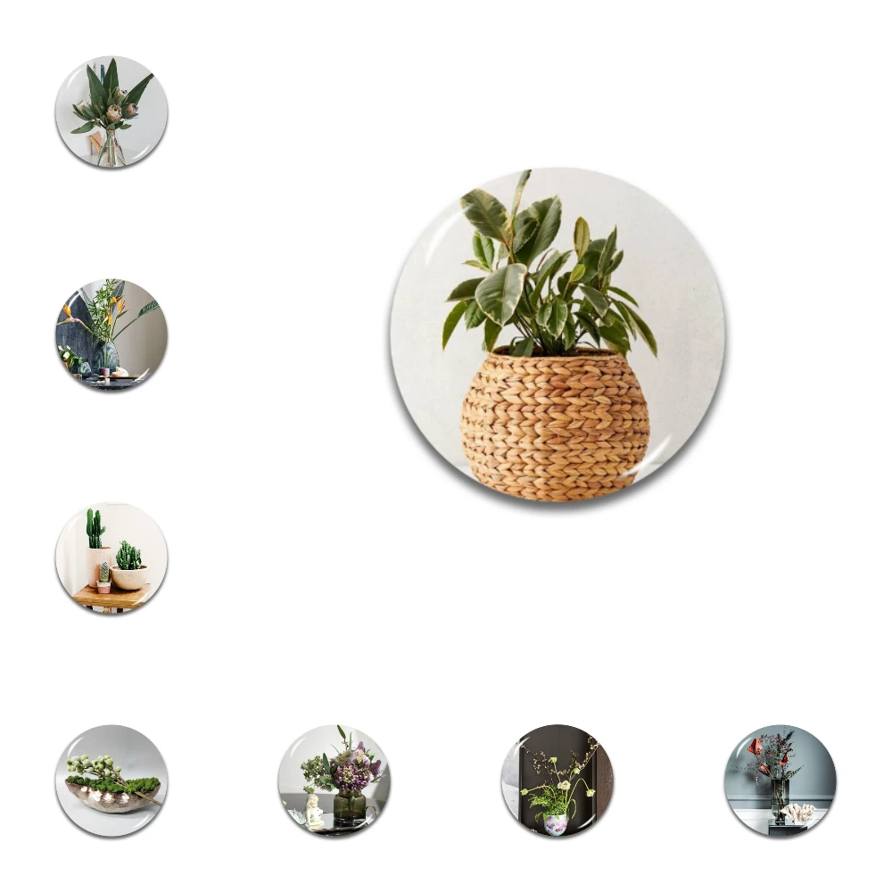 Lychee Plant Series 3D магнит на холодильник круглой формы магниты на холодильник сувениры для путешествий украшение для дома и кухни
