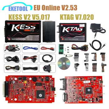 

20pcs/Lot Wholesale KESS V2 5.017 V2.53 KTAG V7.020 ECU Programming Tool Master Version OBD2 Manager Full Chip