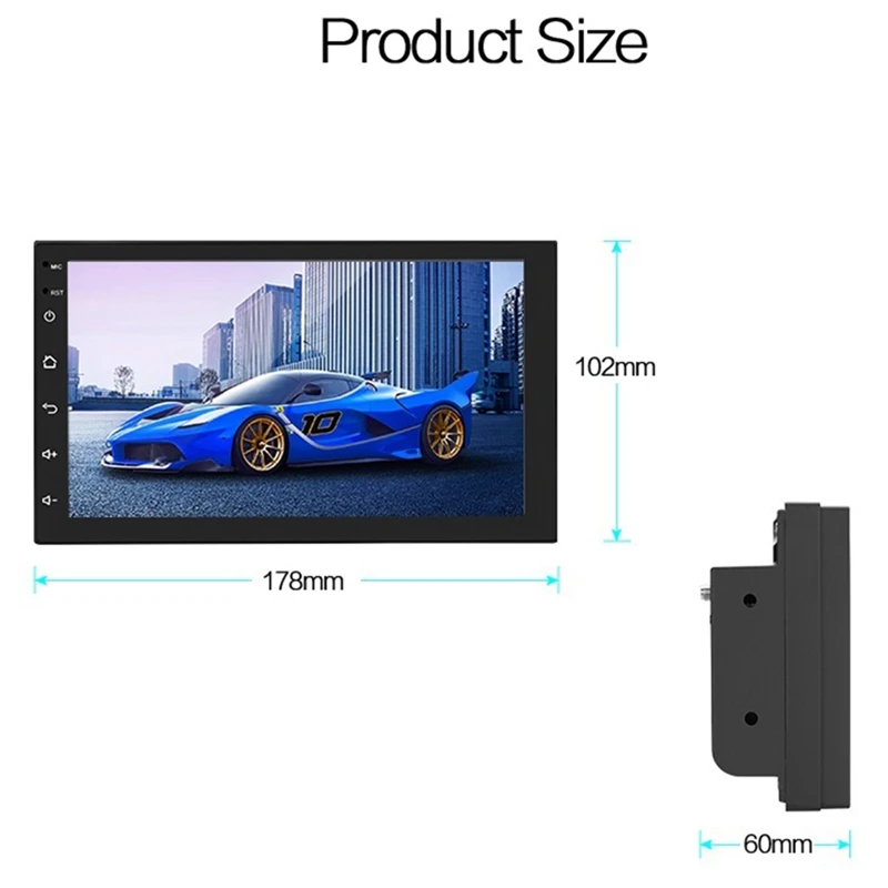 Top Universal Android 9.1 2+32G Car Radio Audio Stereo GPS Navi 7inch Press Screen 2 Din MP5 Player 5 Top Universal Android 9.1 2+32G Car Radio Audio Stereo GPS Navi 7inch Press Screen 2 Din MP5 Player 5