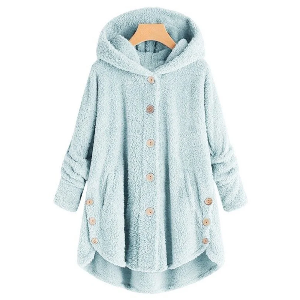 Повседневная теплая куртка большого размера 5XL шерпа флисовое необычное толстое пальто повседневное свободное однобортное пальто женское уличное теплое пальто