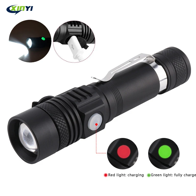 Projecteur rechargeable USB DEL Head Torch 3 Light Modes Étanche 600 lm