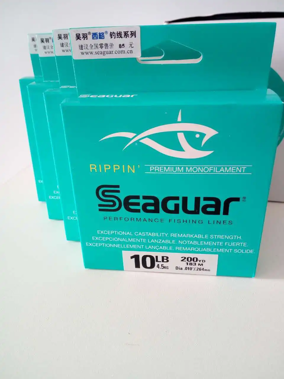 Seaguar Rippin 183 M/200YDS 6LB-12LB Тест премиум монофиламентное фторуглеродное покрытие леска для ловли карпа Сделано в Японии