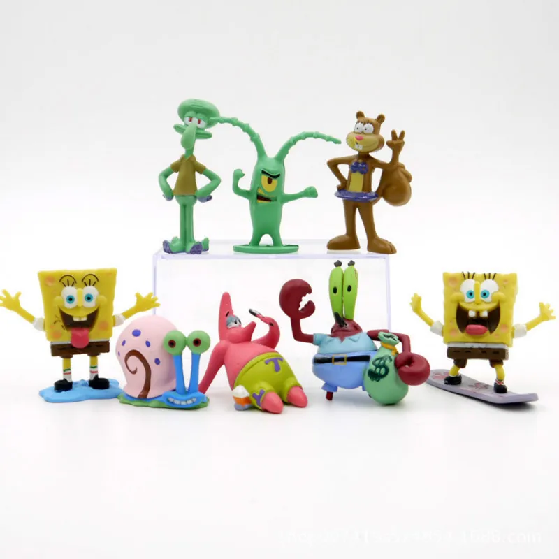8 SpongeBob мультфильм Q Edition милый осьминог Brother ручной модели украшения аквариума аксессуары для аквариума