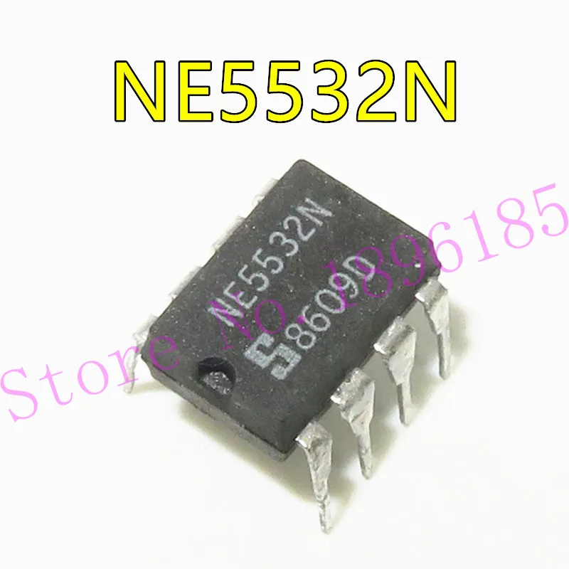 NE5532AN DIP-8,Internally-compensated dual low noise