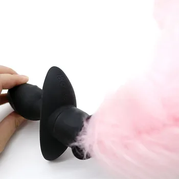 Wireless Remote Control Swing Vibration Fox Tail Anal Plug Silicone Vibrating Butt Plug Cosplay Adult Games SM Gay Anal Sex Toys 3