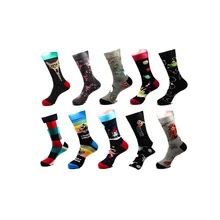 Foreign Trade Cotton Cross-border Socks Supply Factory Direct Wholesale Long Tube Men's Socks Personality