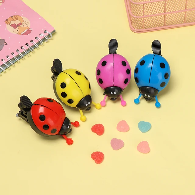 1Pc New Cute Kids Bike Bell Bicycle Boys Girls Novelty Ladybird Bug Design Horn Outdoor Daily Sports Accessories Supplies 2