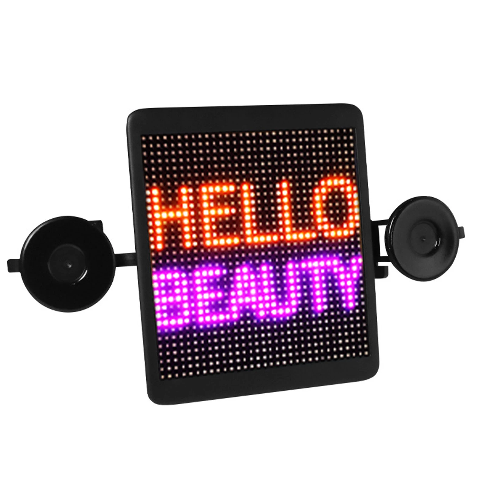 Car LED Display Screen APP Bluetooths Control GIF Programmable Message Images Custom Emoticons Controlled Board Car Accessories car monitors