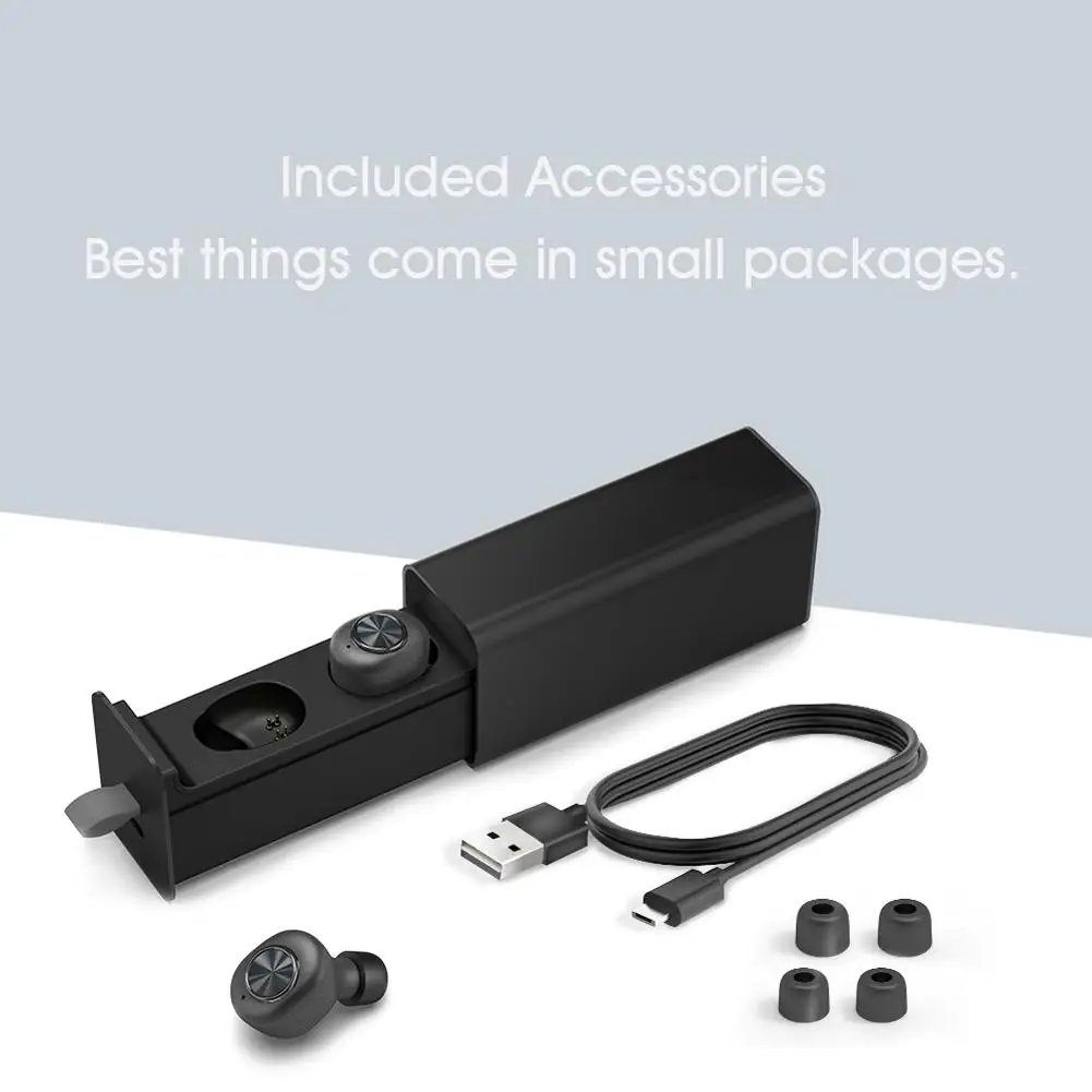 BE1021 Bluetooth 5,0 TWS Беспроводная стереогарнитура мини-вкладыши для спорта и бизнеса