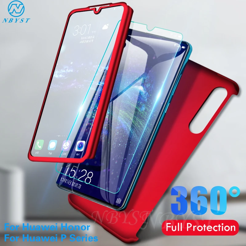 Чехол с полным покрытием 360 градусов для Huawei P30 Pro P Smart P10 P20 P8 P9 Lite армированный