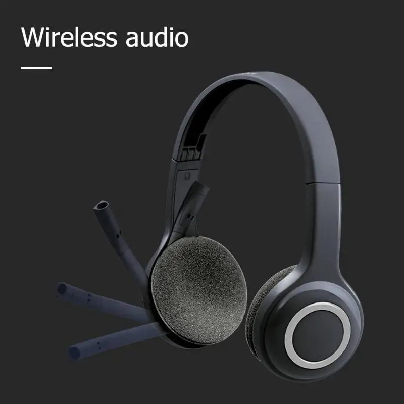 Logitech H600 2 4GHz Wireless Gaming Headset Portable Over The Head Gaming Stereo Headphones Fordable Earphones with Microphone