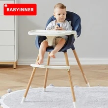 Babyinter – chaise de repas réglable pour bébé, rehausseur multifonction, siège d'alimentation, chaise haute à Double assiette