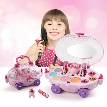 

Children's Makeup Set Toys Kids Cosmetic Girls Kit Eyeshadow Lip Blushes Set UK makeup set makeup kit Safety Non-toxic TSLM1