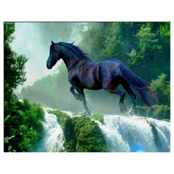 

DIY Diamond Painting Full Square Animal Horse Diamonds Embroidery Kits Decorations Home Gift