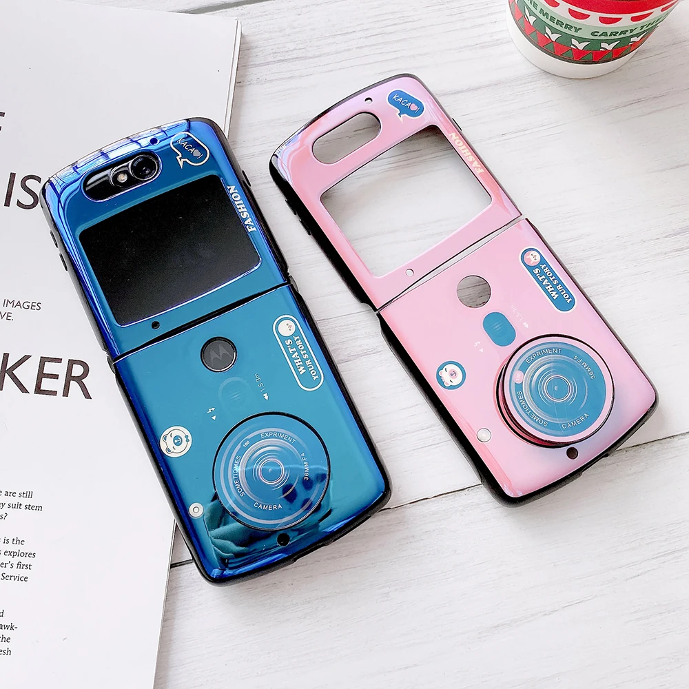 Чехол-накладка из ТПУ для Motorola Moto Razr 2 5G с держателем | Мобильные телефоны и