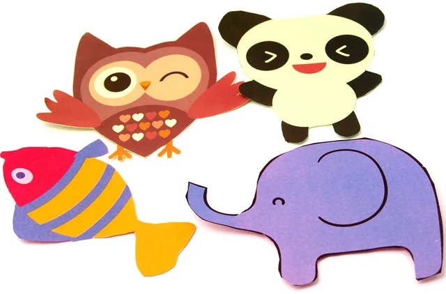 48pcs/set Handmade Paper Cut Book Craft Paper Children DIY Handmade Book Scrapbooking Paper Toys for Kids Learning Toys 4