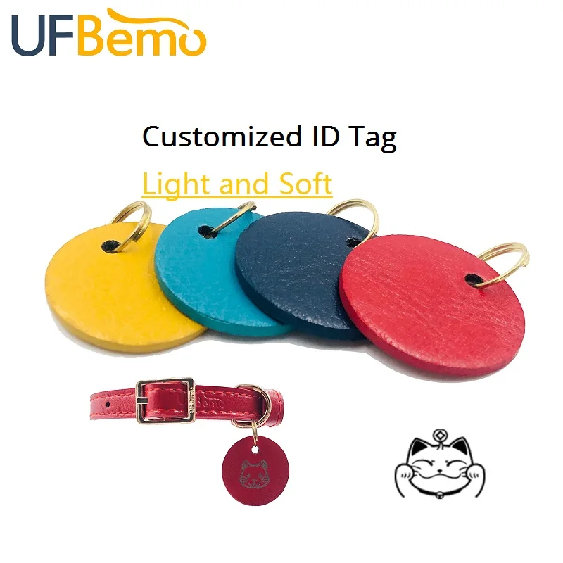 Идентификационная бирка UFBemo для кошек и собак кожаный аксессуар ошейников