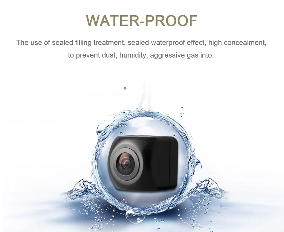 

120 Wide Angle Waterproof Rear View Vehicle Camera Mini WiFi Car Backup Camera 1080P Night Vision Backup Parking Dash Cam
