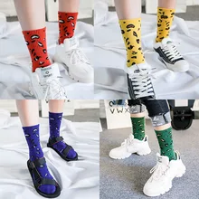 Хит, Ретро стиль, Леопардовый принт, Хлопковые женские носки, модные, уличные, популярные, в полоску, леопардовые носки, весна-лето, крутые, удобные носки