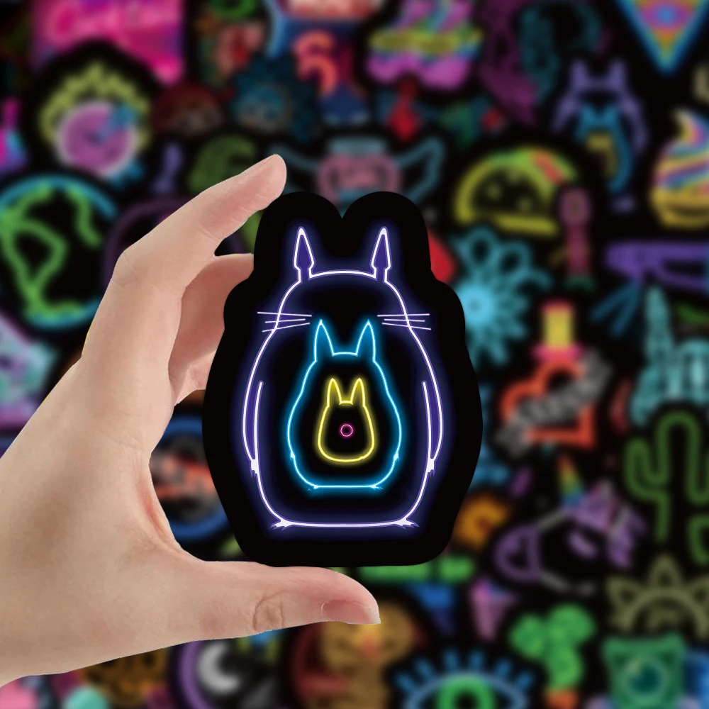 Graffiti Stickers Neon Light, Decals Sticker Toys