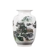 Jingdezhen ceramic vase Ink color landscape fine bone china vase chinese style good flower  vases 1