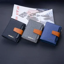 New Canvas Style Wallet Retro Neutral Fashion Mother And Child Wallet Zipper Buckle Multifunctional Coin Purse K3212