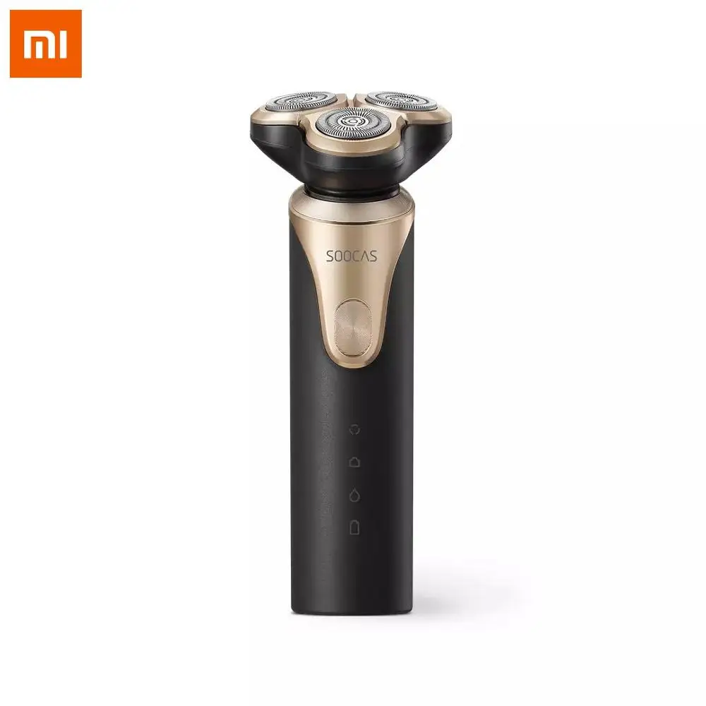 Xiaomi SOOCAS S3 электробритва электрическая бритва 3 фрезы для сухого влажного бритья умная перезаряжаемая Водонепроницаемая бритва для мужчин