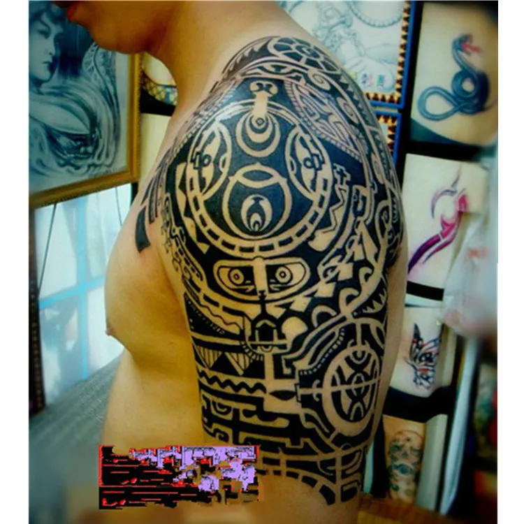 Tattoo Sticker EBay Hot Sales-We Star Cool Shoulder Chest Tattoo Perfect Two-Piece Set Currently Available