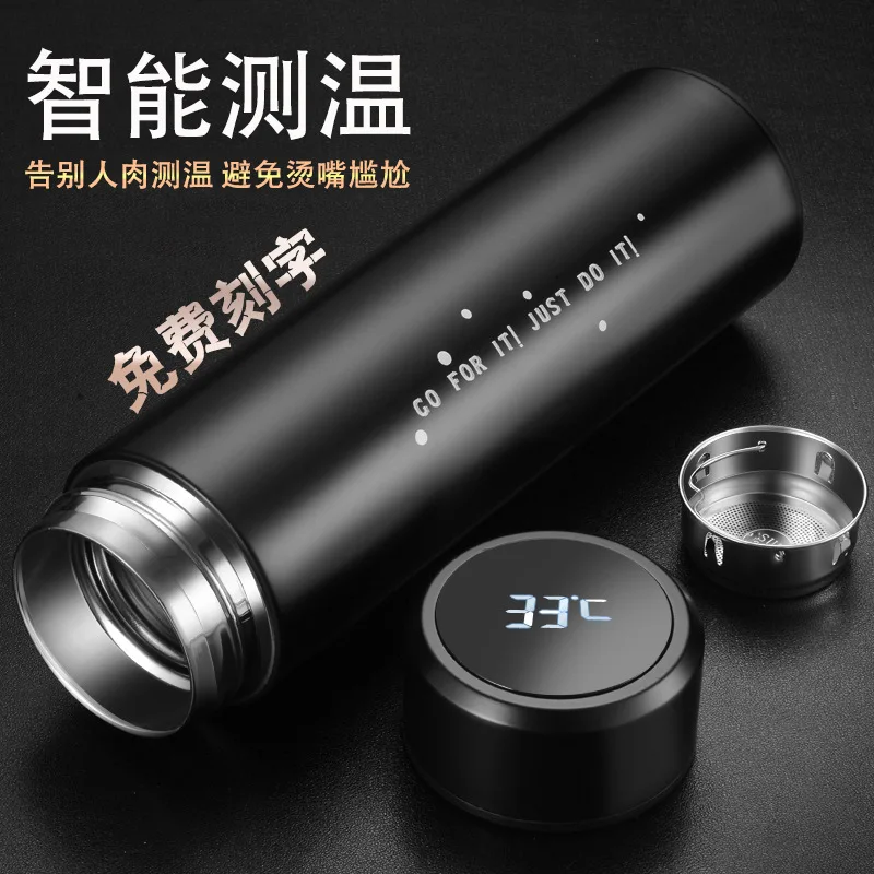 

Intelligent Temperature Significantly Insulated Cup Men's Stainless Steel nv dai Display Temperature Temperature Measurement Onl