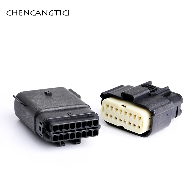 1 Set 16 Pin Way Molex Auto Wire Harness Cable Connector Electric Male Female Socket Plug 33472