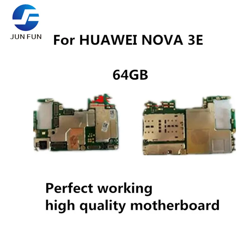 Бренд Jun Fun разблокированная материнская плата для huawei NOVA 3E 64GB Материнская плата Android OS логическая плата с полными чипами