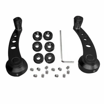 

2Pcs Window Handle Winder Universal Pickup Non-fading Replacement Black