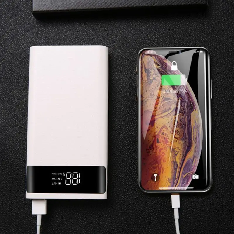 Двойной USB QC3.0 6x18650 батареи DIY power Bank Box держатель Чехол быстрое зарядное устройство