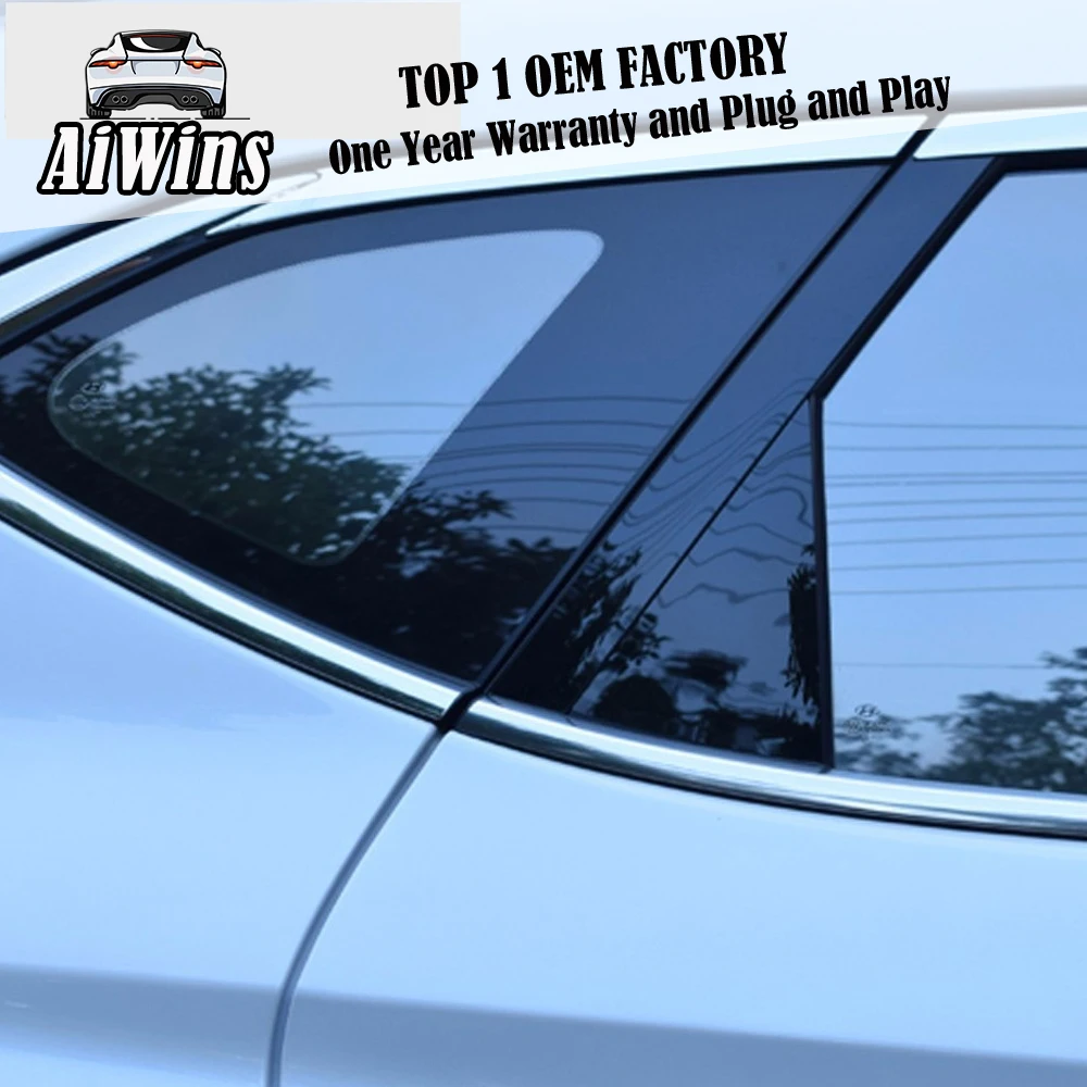 Aiwins 8 шт. окно колонки стикер рамки для hyundai Tucson оконные колонки Рамка Блестящий чехол отделка