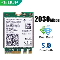 Edup 2030mbps pcie wifi placa de rede intel 9260 sem fio 2.4ghz/5ghz banda dupla bluetooth5.0 m.2 interface adaptador wi-fi para pc