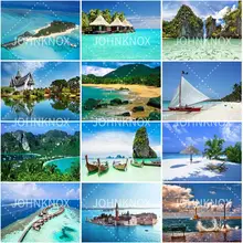 

Sailboat 5D Diy Holiday Hawaii Wave Diamond Painting Embroidery Full Round&Square Diamond Mosaic Cross Stitch Home Decoration