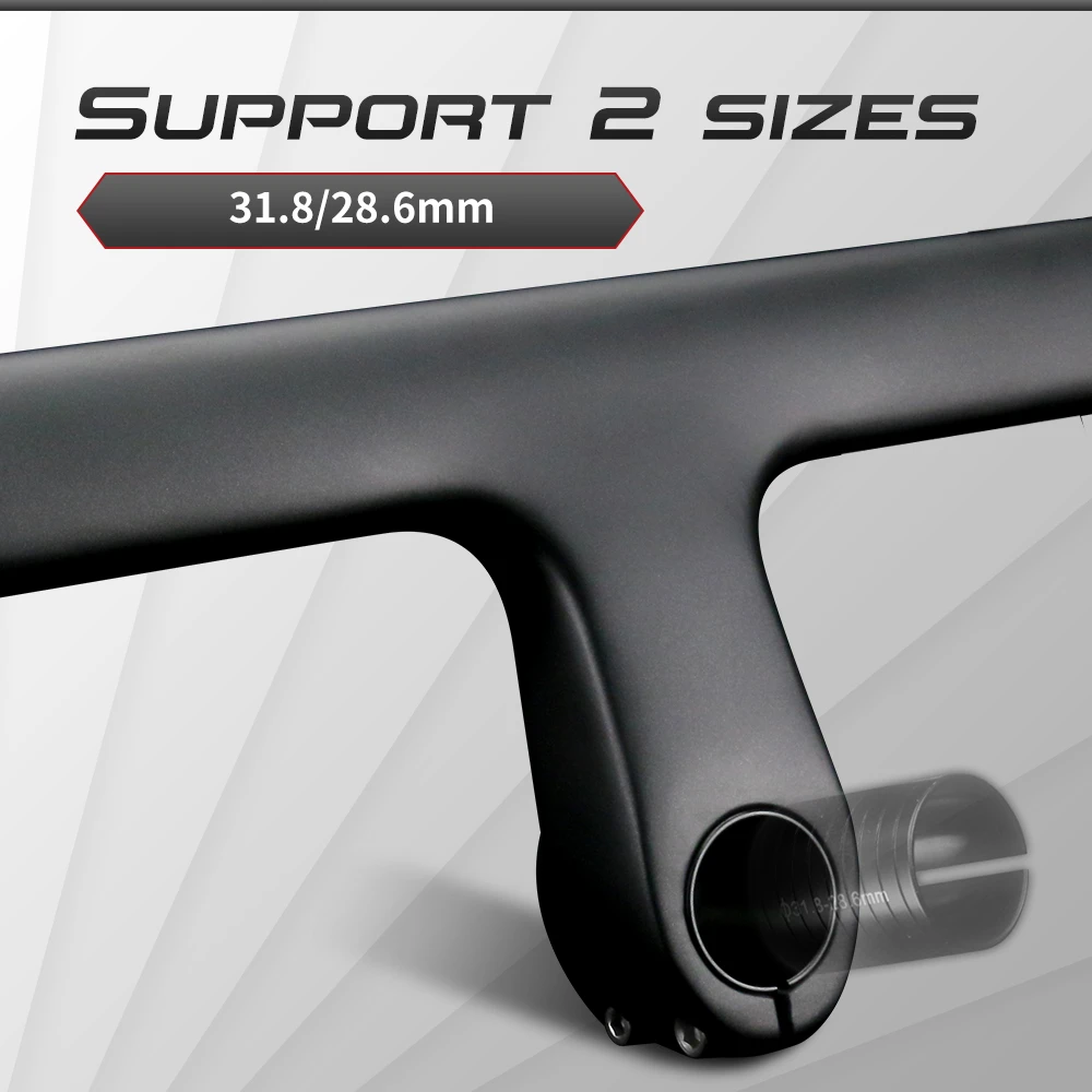 Rxl Sl Integrated Carbon Handlebar Od2 28.6/31.8mm Road Bicycle Drop Handle Bar Internal Routing